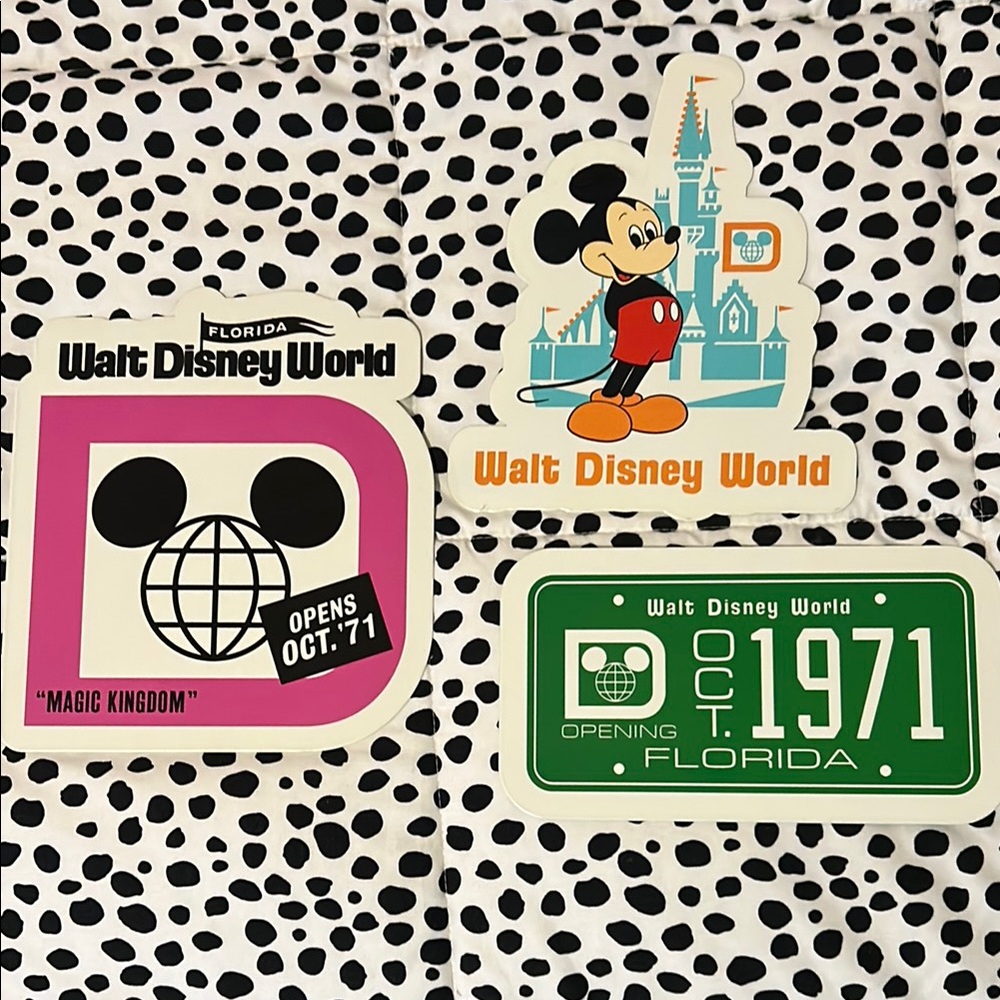 Walt Disney World 50th Anniversary metal signs trio collectible